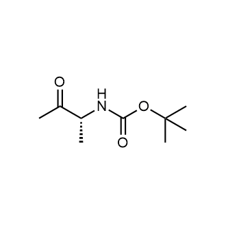 叔丁基(R)-(3-氧代丁烷-2-基)氨基甲酸酯结构式