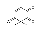 3,3-dimethylcyclohex-5-ene-1,2,4-trione结构式