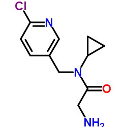 N-[(6-Chloro-3-pyridinyl)methyl]-N-cyclopropylglycinamide结构式