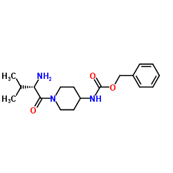 Benzyl [1-(L-valyl)-4-piperidinyl]carbamate Structure