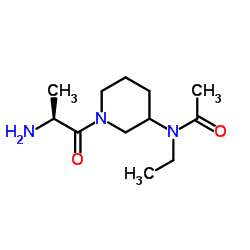 N-[1-(L-Alanyl)-3-piperidinyl]-N-ethylacetamide Structure