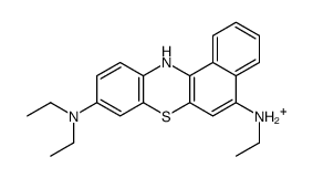 5-ethylamino-9-diethylaminobenzo(a)phenothiazinium结构式