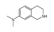 N,N-dimethyl-1,2,3,4-tetrahydroisoquinolin-7-amine结构式