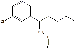 (1S)-1-(3-CHLOROPHENYL)PENTYLAMINE HYDROCHLORIDE Structure