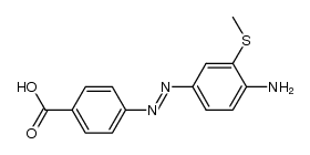 4'-Carboxy-3-methylmercapto-4-amino-azobenzol Structure