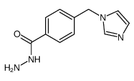 4-(imidazol-1-ylmethyl)benzohydrazide结构式