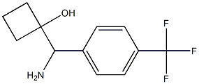 1-(amino(4-(trifluoromethyl)phenyl)methyl)cyclobutanol结构式