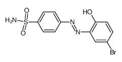 4-(5-bromo-2-hydroxy-phenylazo)-benzenesulfonic acid amide Structure