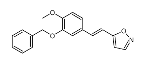 5-[2-(4-methoxy-3-phenylmethoxyphenyl)ethenyl]-1,2-oxazole结构式