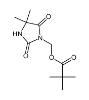 (4,4-dimethyl-2,5-dioxoimidazolidin-1-yl)methyl pivalate Structure