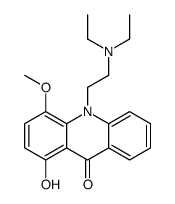 10-(2-(Diethylamino)ethyl)-1-hydroxy-4-methoxy-9(10H)-acridinone Structure