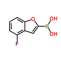 4-fluorobenzofuran-2-ylboronic acid structure