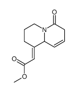 methyl (E)-2-(6-oxo-3,4,7,9a-tetrahydro-2H-quinolizin-1(6H)-ylidene)acetate结构式
