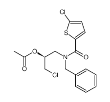 N-[(2S)-3-chloro-2-(acetyloxy)propyl]-N-benzyl-5-chlorothiophene-2-carboxamide结构式