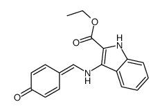 ethyl 3-[(4-oxocyclohexa-2,5-dien-1-ylidene)methylamino]-1H-indole-2-carboxylate Structure