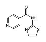 N-(1,3-thiazol-2-yl)pyridine-4-carboxamide结构式