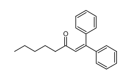1,1-diphenyl-1-octen-3-one结构式