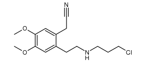 (2-{2-[(3-chloropropyl)amino]ethyl}-4,5-dimethoxyphenyl)acetonitrile Structure