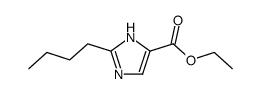 ethyl 2-butyl-1H-imidazole-4(5)carboxylate Structure