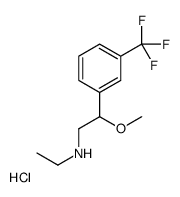 N-ethyl-2-methoxy-2-[3-(trifluoromethyl)phenyl]ethanamine,hydrochloride结构式