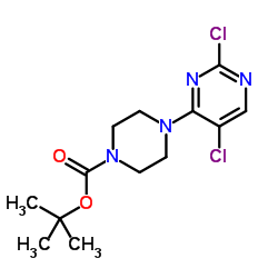 tert-butyl 4-(2,5-dichloropyrimidin-4-yl)piperazine-1-carboxylate Structure