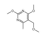2,4-dimethoxy-5-methoxymethyl-6-methylpyrimidine Structure