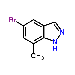 5-Bromo-7-methyl-1H-indazole structure