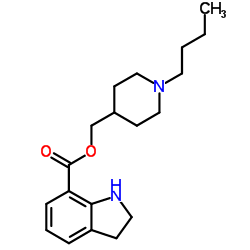 (1-Butyl-4-piperidinyl)methyl 7-indolinecarboxylate Structure