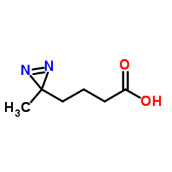 4-(3-Methyl-3H-diaziren-3-yl)butanoic acid结构式