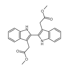 Dimethyl 2,2'-biindolyl-3,3'-dicarboxylate结构式