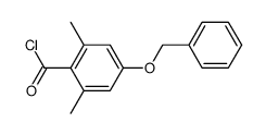 4-Benzyloxy-2,6-dimethylbenzoylchlorid结构式