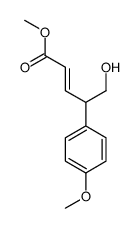 methyl 5-hydroxy-4-(4-methoxyphenyl)pent-2-enoate结构式