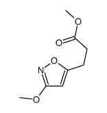 Methyl 3-(3-methoxy-1,2-oxazol-5-yl)propanoate Structure