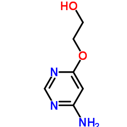 Ethanol, 2-[(6-amino-4-pyrimidinyl)oxy]- (9CI) structure