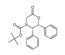 tert-butyl (2r,3s)-(-)-6-oxo-2,3-diphenyl-4-morpholinecarboxylate Structure