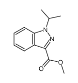 Methyl 1-isopropyl-1H-indazole-3-carboxylate结构式