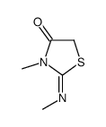 3-methyl-2-methylimino-1,3-thiazolidin-4-one Structure