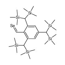 2,4,6-tris(bis(trimethylsilyl)methyl)benzoselenaldehyde结构式