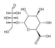 4-O-(glucopyranosyluronic acid)xylose Structure
