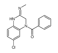 1-benzoyl-7-chloro-1,2-dihydro-3-methylaminoquinoxaline结构式