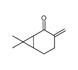 (1R,6S)-7,7-dimethyl-4-methylidenebicyclo[4.1.0]heptan-5-one结构式