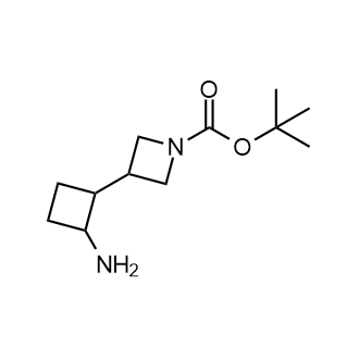 3-(2-氨基环丁基)氮杂环丁烷-1-羧酸叔丁酯结构式