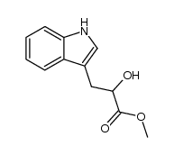 α-Hydroxy-1H-indole-3-propanoic acid methyl ester结构式