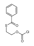S-(2-carbonochloridoyloxyethyl) benzenecarbothioate Structure