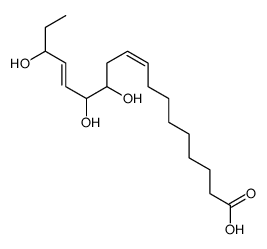 12,13,16-trihydroxyoctadeca-9,14-dienoic acid Structure