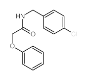 Acetamide,N-[(4-chlorophenyl)methyl]-2-phenoxy- Structure