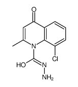 8-chloro-2-methyl-4-oxoquinoline-1-carbohydrazide结构式