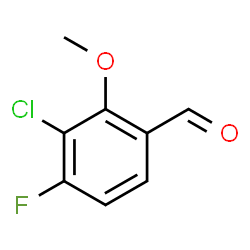 3-Chloro-4-fluoro-2-methoxybenzaldehyde Structure