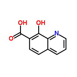 8-羟基-喹啉-7-羧酸结构式