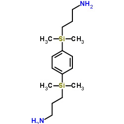 3-[[4-[3-aminopropyl(dimethyl)silyl]phenyl]-dimethylsilyl]propan-1-amine Structure